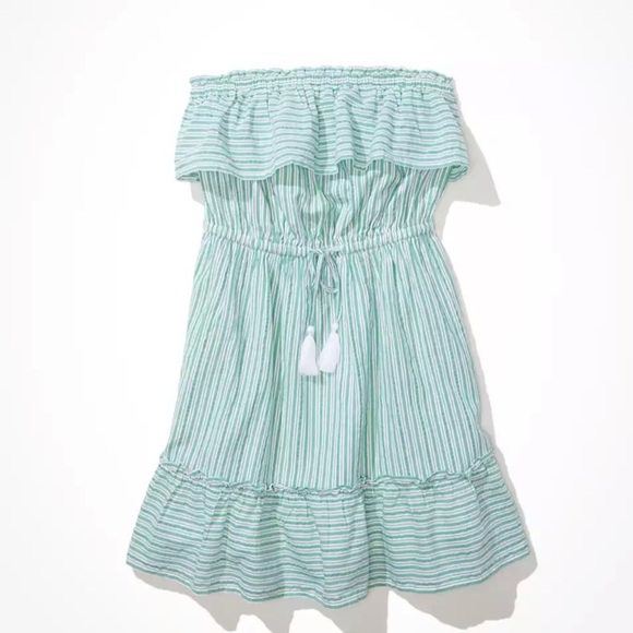 American Eagle Strapless striped dress small - Picture 1 of 4